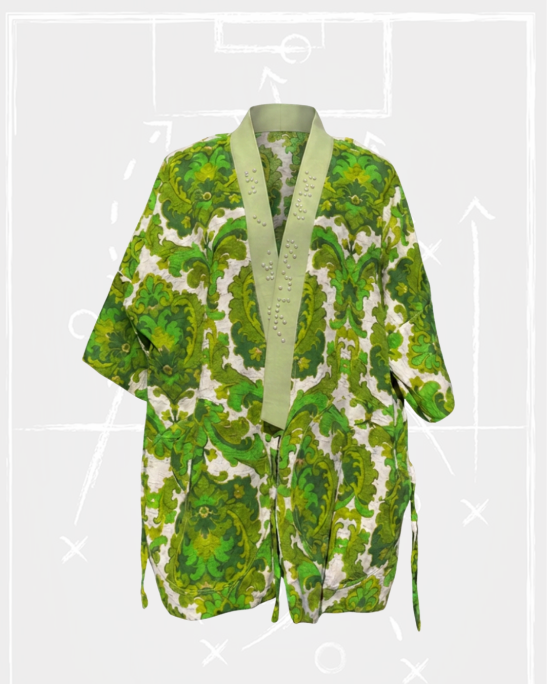 Baroque Floral Braille Kimono