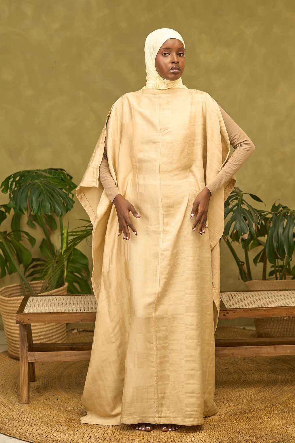 Warii Kaftan Long Gold